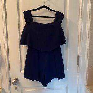 Navy Romper